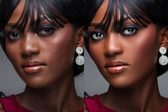 do high end retouching on your beauty portraits