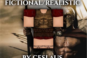 design a high quality roblox custom armor piece for you