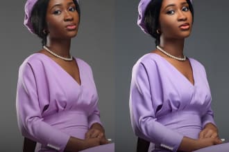 retouch your studio and outdoor portraits