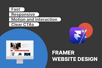 design a landing page for your business on framer
