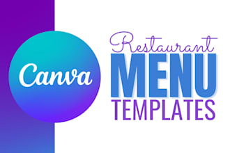 do a canva design menu for your restaurant