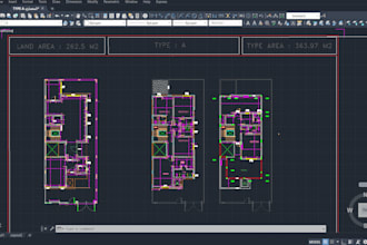 do professional autocad 2d drafting and floor plans