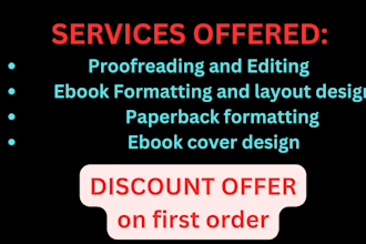 do book formatting and layout design for print and ebook
