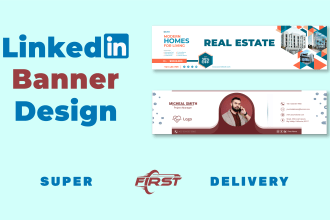 design linkedin banner for your profile or business page