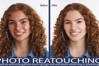 do airbrush, photo touch up, enhance, portrait, headshot and photo retouching