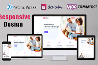 create modern wordpress website by elementor or wordpress website development