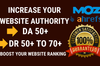increase domain authority moz da ahrefs domain rating dr by authority backlinks
