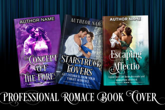 design professional romance book cover or ebook cover design