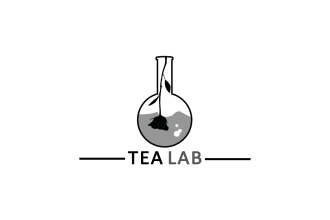 design improving over time tea lab logo