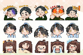 draw you expressive emotes