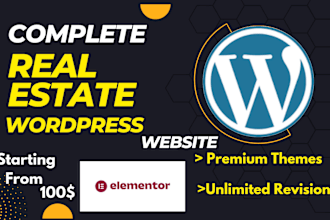 create wordpress websites for real estate agents and property managers