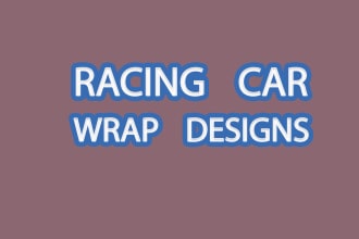 do racing car wrap, van wrap, vehicle wrap, itasha car wrap, livery car