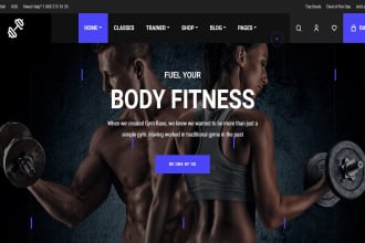 design a luxury fitness, yoga, gym or healthcare website SEO and mobilefriendly