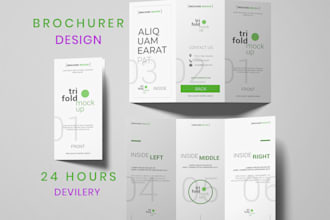 do marketing brochure, bifold, trifold brochure, leaflet, flyer, company profile