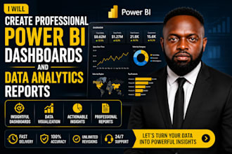 create professional power bi dashboards and data analytics reports