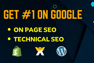 skyrocket your website ranking for wordpress, wix, shopify SEO