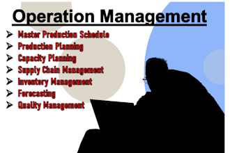 create master production schedule and capacity planning, supply chain in excel