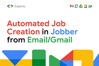 automatically create jobber jobs from new gmail work orders