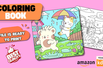 draw line art coloring book for kids and adult