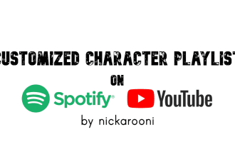 curate a custom playlist based on your chosen characters