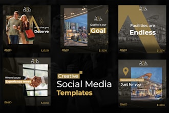 design a creative social media posts and templates
