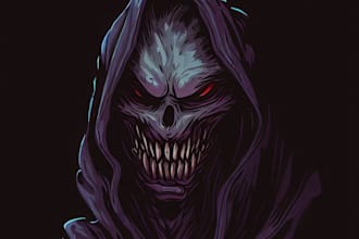 make fantasy horror and any fantasy dnd illustrtion
