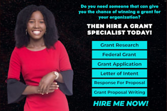 write small business grant proposals, research grants, and apply for grants