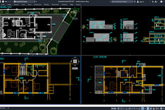 do 2d, 3d architectural drafting  on autocad