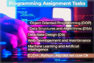do object oriented programming ,data structures oop,dsa cpp tasks and assignment