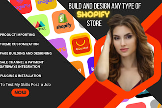 build and design any type of shopify store