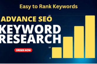 do advanced SEO keyword research and competitor analysis