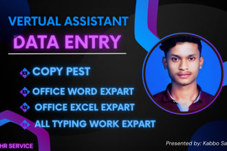 do data entry, data retyping, file converting, copy paste