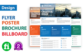 design corporate flyer, poster, brochure, billboard