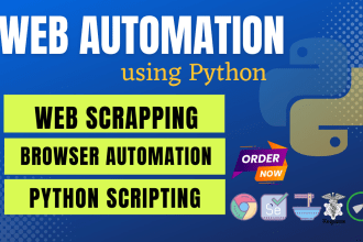 develop web scraping and web automation bot using python
