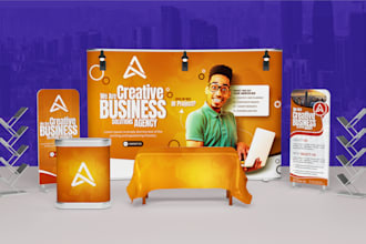 design backdrop, trade show banner, rollup banner for exhibition