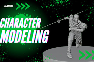 create 3d characters modeling