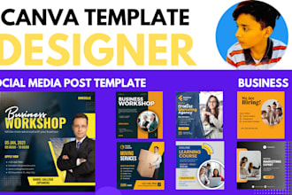 design canva instagram post, story, quotes and canva editable templates design