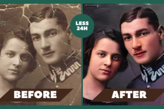 do restore old photos professionally, colorize