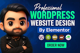 build a responsive wordpress website with elementor