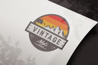 create vintage logo design for your bussiness
