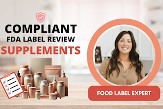 review your dietary supplement label for fda compliance