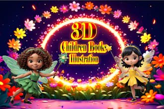 illustrate children story book illustration KDP children story book illustration