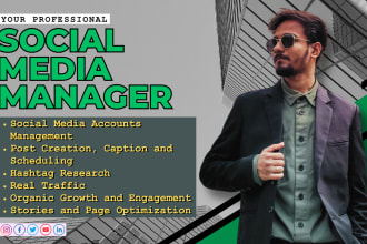 be your social media manager and content creator