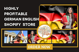 build german or english shopify german store english website german dropshipping