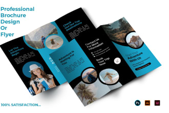 design trifold, bifold brochure, flyer, leaflet