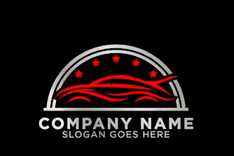 make creative and modern car racing, car wash, automotive logo design