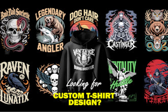 design custom urban streetwear t shirt design for apparel