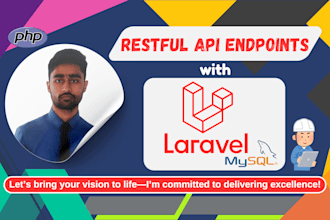 develop laravel rest API endpoints with mysql