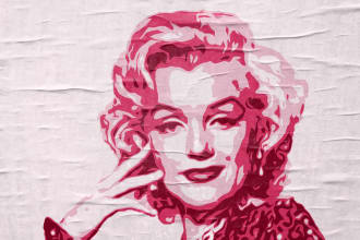 design multi layer stencil vector portrait art