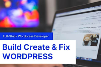 create or fix wordpress site